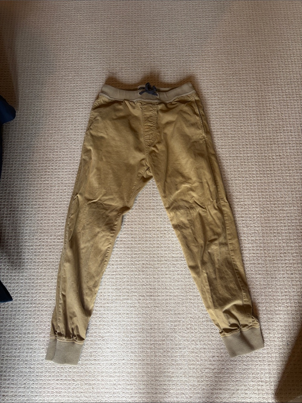 American Eagle Men's Casual Drawstring Jogger Pants - Tan